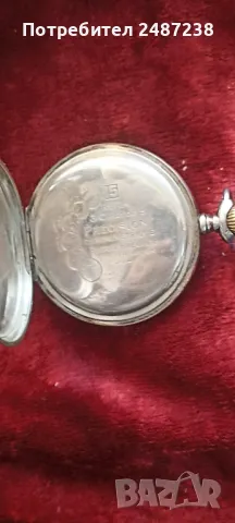 Голям немски сребърен часовник , снимка 5 - Джобни - 47803602