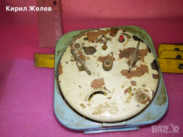 MERA-POLTIK Стар ПОЛСКИ КОЛЕКЦИОНЕРСКИ МЕХАНИЧЕН БУДИЛНИК МЕРА-ПОЛТИК 13626, снимка 3 - Антикварни и старинни предмети - 44536621