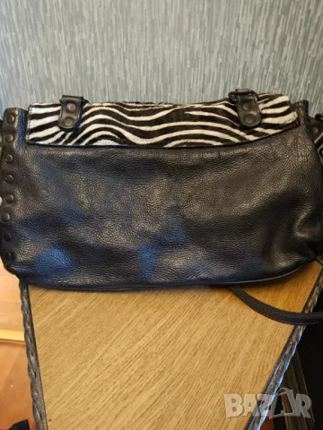 Vera pele чанта с естествена кожа от зебра, снимка 5 - Чанти - 50304071