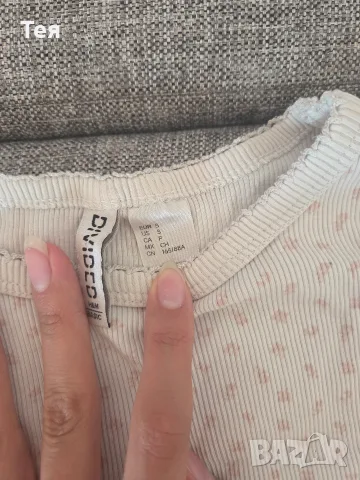 Дамски тениски H&M - размер S/M, снимка 4 - Тениски - 56008652
