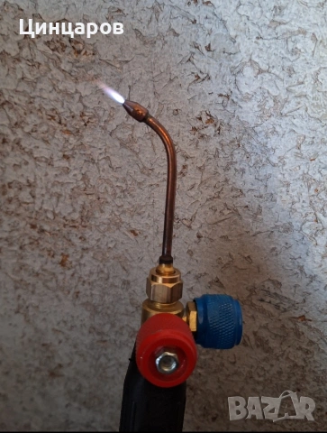 Горелка фино спояване, подгряване. Бутилки O2 и газ, редуцир, клапани предпазни , снимка 3 - Други машини и части - 53588624