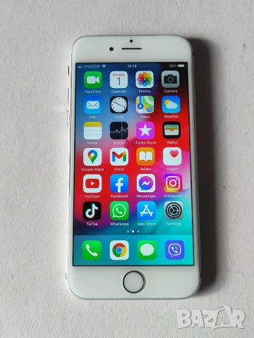 iPhone 6 Silver - перфектен
