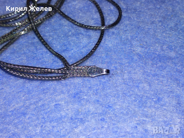 МАРКОВО НЕЖНО ТРОЙНО СРЕБЪРНО КОЛИЕ СРЕБРО 925 с БЯЛА ПОЗЛАТА / Закопчалката НЕ е Сребърна! 43808, снимка 7 - Колиета, медальони, синджири - 44664323