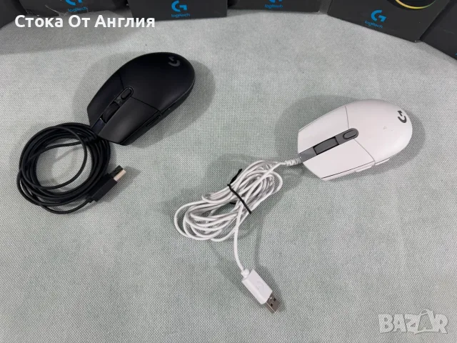 Мишка Logitech G203, USB, гейминг, RGB подсветка, черна, снимка 2 - Клавиатури и мишки - 53821951