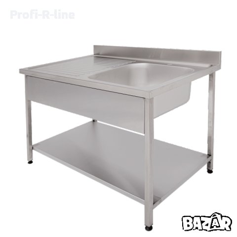 Мивка с работен плот от неръждавейка 1500мм, снимка 2 - Обзавеждане за заведение - 26583024