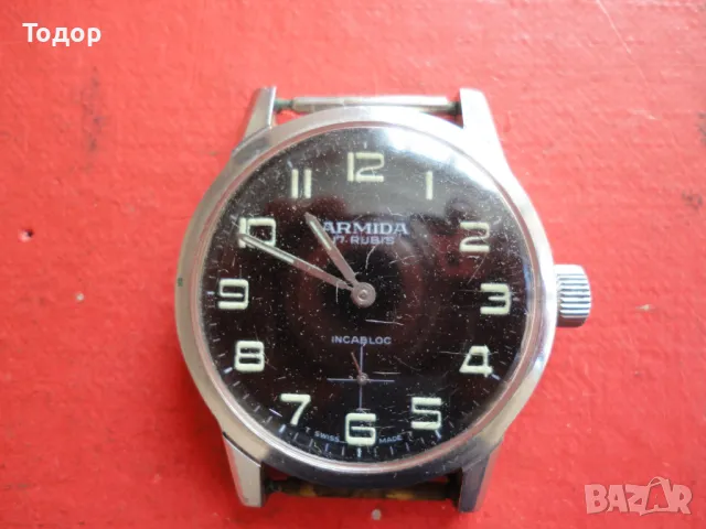 Мъжки швейцарски часовник Armida 17 rubins , снимка 2 - Мъжки - 47406853