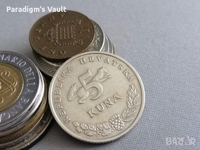 Mонета - Хърватска - 5 куни | 2001г.