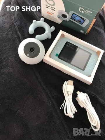 Нов Babymoov Безжичен Бебефон с камера 3.5 Инча Екран, 300м Обхват, снимка 9 - Бебефони - 49217113