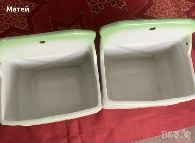 Ретро порцеланови буркани за допълване* Български* , снимка 5 - Кутии за храна - 51965691