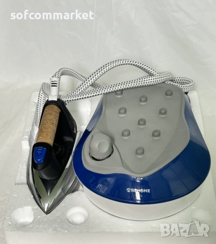 Ютия с парогенератор Behome ISB2300P – 2300W (Като нова) с гаранция, снимка 6 - Ютии - 53604778