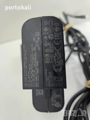 +Гаранция! Зарядно захранване за лаптоп Type-C hp 65W, снимка 3 - Части за лаптопи - 53385254