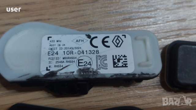 Оригинални датчици за налягане в гумите TPMS за Рено Renault Е24 10R 041328, снимка 3 - Части - 52125644