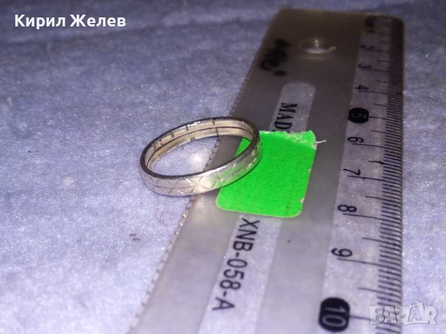 СТАРИНЕН ФИН СРЕБЪРЕН РЕТРО АРТ ПРЪСТЕН ХАЛКА КОВАНО СРЕБРО ВИСОКА ПРОБА РЪЧНО ОРНАМЕНТИРАН 35034, снимка 6 - Антикварни и старинни предмети - 39643665