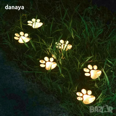 5766 Градинска декоративна соларна лампичка Лапичка, снимка 2 - Градински мебели, декорация  - 50177127