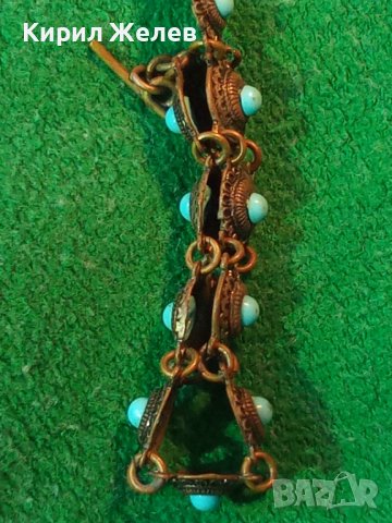 19 век ВЪЗРОЖДЕНСКА ТЮРКОАЗЕНА БРОНЗОВА ПОСРЕБРЕНА ЕТНОГРАФСКА ГРИВНА РЪЧНА ИЗРАБОТКА СТАРА 57151, снимка 18 - Антикварни и старинни предмети - 33216261