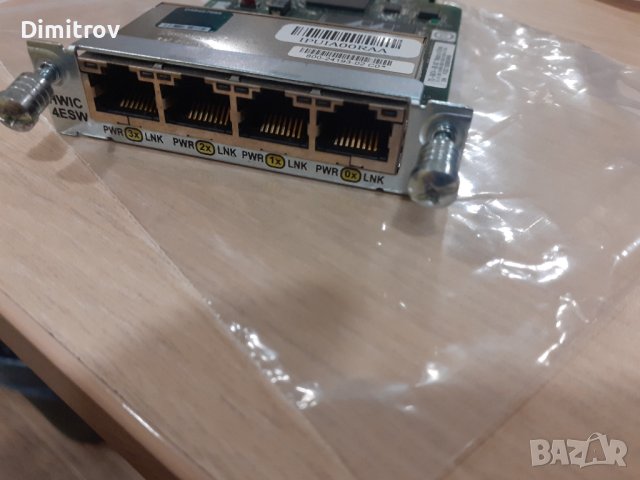 Cisco HWIC-4ESW 4 Портове суитч / cisco slot cards и други , снимка 5 - Рутери - 42705581