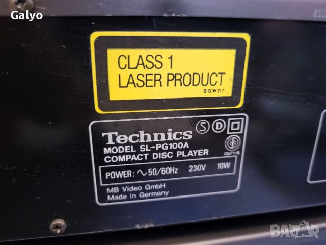 Technics SL PG100A CD Player, снимка 3 - Аудиосистеми - 40369197