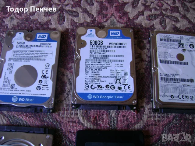 Няколко хард диска за лаптопи, снимка 2 - Твърди дискове - 55845626