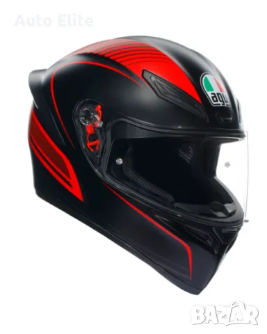Каска AGV K1 S WARMUP MATT BLACK/RED 58717, снимка 1