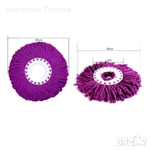 Резервен моп парцал за Spin mop/ Специалните микрофибърни влакна на мопа привличат всичко , снимка 9 - Мопове, кофи, четки и метли - 55766559