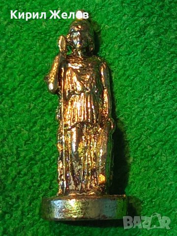 СТАРА МЕТАЛНА ФИГУРКА НИКЕЛИРАН БРОНЗ СТАТУЕТКА за КОЛЕКЦИЯ 24387, снимка 2 - Колекции - 34481502