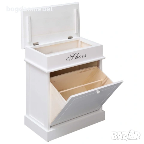 Sonata Шкаф за обувки, бял, снимка 2 - Шкафове - 53591395