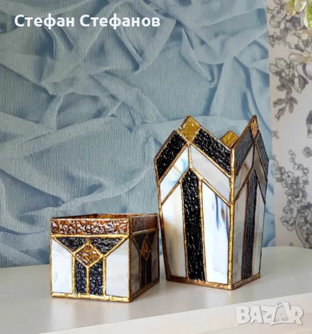 Подарък в стил Тифани, снимка 2 - Декорация за дома - 48925826