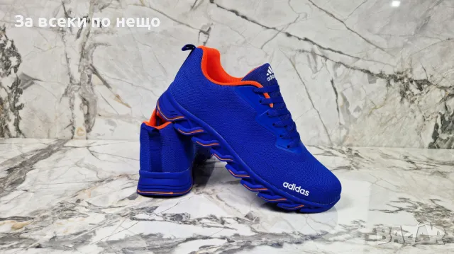 Adidas Мъжки Сини Маратонки от 40 до 45 номер👟Мъжки Спортни Обувки В Син Цвят Адидас Код P545, снимка 2 - Маратонки - 50280362