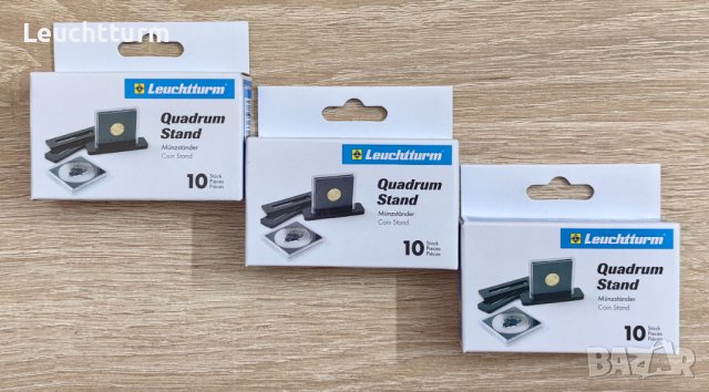 презентационни стойки за монети в капсули QUADRUM - 10 БР. , снимка 4 - Нумизматика и бонистика - 42022125