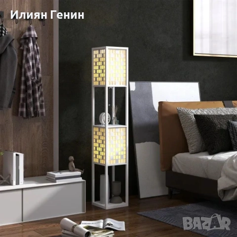 Подова лампа HOMCOM, снимка 9 - Настолни лампи - 53838223