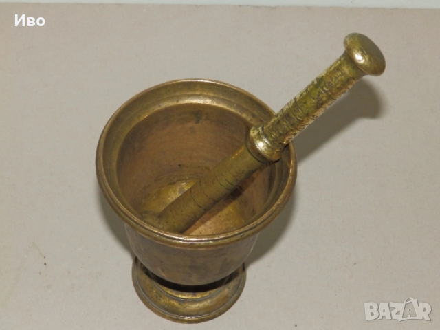 Голям масивен месингов хаван, снимка 2 - Други - 53142559