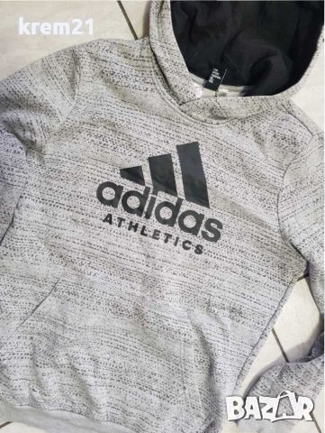 Adidas Youth Sport id номер s мъжко сиво худи, снимка 4 - Суичъри - 34491418