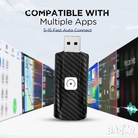 Carplay Wireless Adapter, U2C-AIR за Apple от MSXTTLY, снимка 7 - Аксесоари и консумативи - 48547204