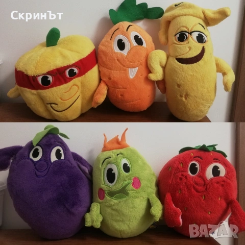 Лот 6 броя плюшени играчки Лидъл 