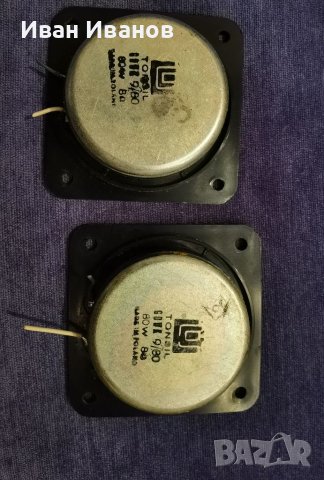 Полски високочестотни gdwk 9/80, 80 w, 8 ohm, снимка 1 - Тонколони - 41325470