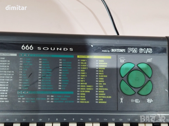 Синтезатор BONTEMPI PM61-S, снимка 3 - Синтезатори - 52875941