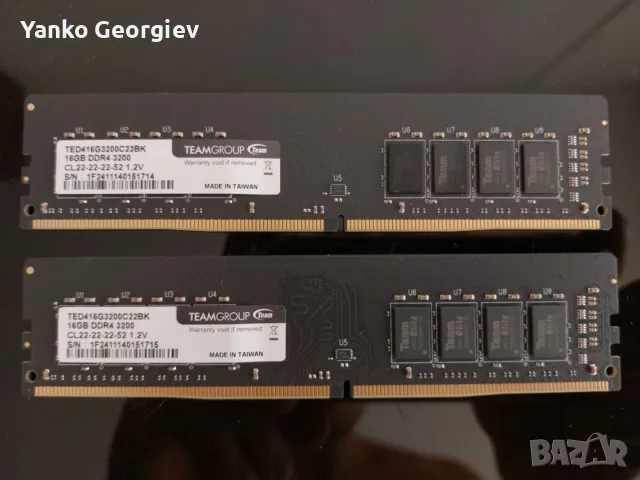 DDR4 32GB (2x16GB) 3200 TeamGroup Elite ГАРАНЦИЯ, снимка 2 - RAM памет - 55852990