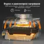Мултифункционален грил-фритюрник HOMELUX 6в1 с горещ въздух, 1700W, Дигитален сензор, 12 програми, снимка 3