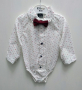 Нова детска боди ризка с папийонка , снимка 1 - Бебешки блузки - 44598040