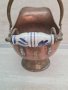 Винтидж медна и месингова мини кофа, снимка 4