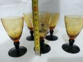 стъклени чаши чашки и гарафа  цветно стъкло, снимка 4