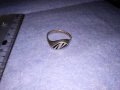 СТАР АРИСТОКРАТИЧЕН АР ДЕКО ЕМАЙЛИРАН СРЕБЪРЕН ПРЪСТЕН с Буква N ВИСОКА ПРОБА СРЕБРО 29596, снимка 12