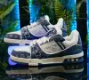 Louis Vuitton Унисекс👟Мъжки Маратонки👟Дамски Спортни Обувки👟Сникърси Цвят- Бяло и Синьо Код S466, снимка 4