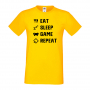 Мъжка тениска Game 4,Eat,Sleep,Game,Anime,Repeat,Ядене,Спане,Геймс,Подарък,Повторение,Празник,Игри, снимка 9