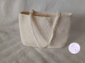 Лятна дамска чанта във ванилов цвят, снимка 4