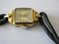 Рядък дамски механичен ретро часовник Jodar, incabloc, 17 rubies, позлатен, снимка 5