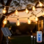 Нови Соларни ретро лампички 10м 20 LED крушки за двор тераса украса, снимка 1