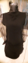 Черна мини рокля с шифон ръкави .