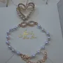 Ново комплект от две гривни и брошка, снимка 7