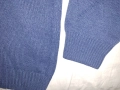 РЕЗЕРВИРАН! Gran Sasso Blue Wool Cashmere 1/4 Zip Sweater 54 (XL) мъжки пуловер от мерино и кашмир, снимка 6
